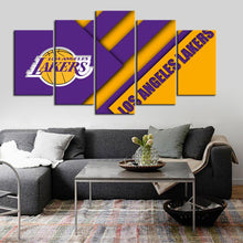 Load image into Gallery viewer, Los Angeles Lakers Cross Cut Canvas