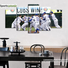 Load image into Gallery viewer, Chicago Cubs Wins Canvas