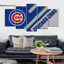 Load image into Gallery viewer, Chicago Cubs Cutting Edge Canvas