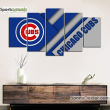 Load image into Gallery viewer, Chicago Cubs Cutting Edge Canvas