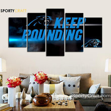Load image into Gallery viewer, Keep Pounding Carolina Panthers Canvas