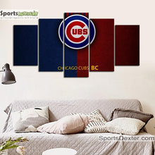 Load image into Gallery viewer, Chicago Cubs Leather Look Canvas