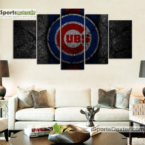 Chicago Cubs Rock Style Canvas