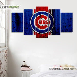 Chicago Cubs Rough Look Canvas