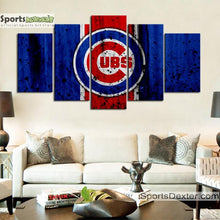 Load image into Gallery viewer, Chicago Cubs Rough Look Canvas