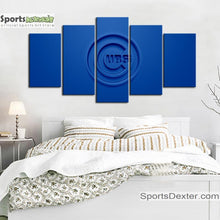 Load image into Gallery viewer, Chicago Cubs Embossed Look Canvas