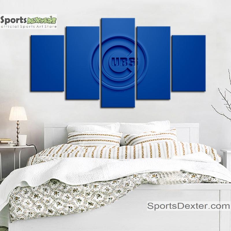 Chicago Cubs Embossed Look Canvas