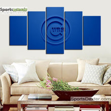 Load image into Gallery viewer, Chicago Cubs Embossed Look Canvas