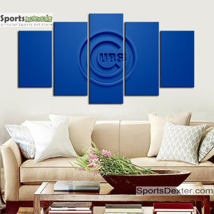 Chicago Cubs Embossed Look Canvas