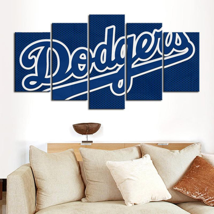 Los Angeles Dodgers Dot Stye Canvas