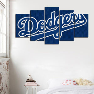 Los Angeles Dodgers Dot Stye Canvas