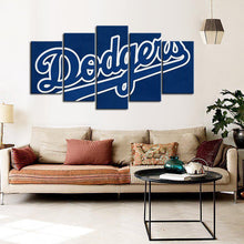 Load image into Gallery viewer, Los Angeles Dodgers Dot Stye Canvas