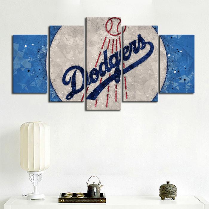 Los Angeles Dodgers Diamond Cut Canvas