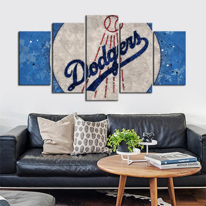 Los Angeles Dodgers Diamond Cut Canvas