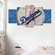 Load image into Gallery viewer, Los Angeles Dodgers Diamond Cut Canvas