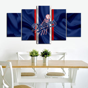 Los Angeles Dodgers Fabric Flag Canvas