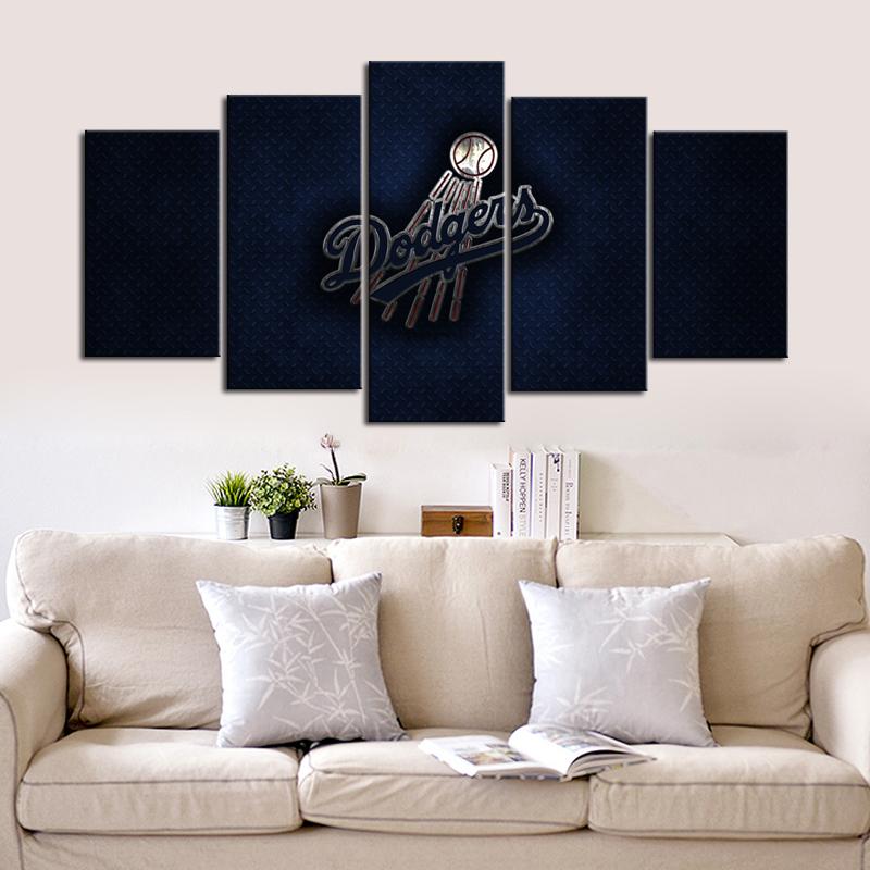 Los Angeles Dodgers Metal Look Canvas