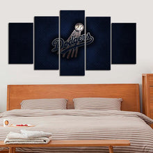 Load image into Gallery viewer, Los Angeles Dodgers Metal Look Canvas