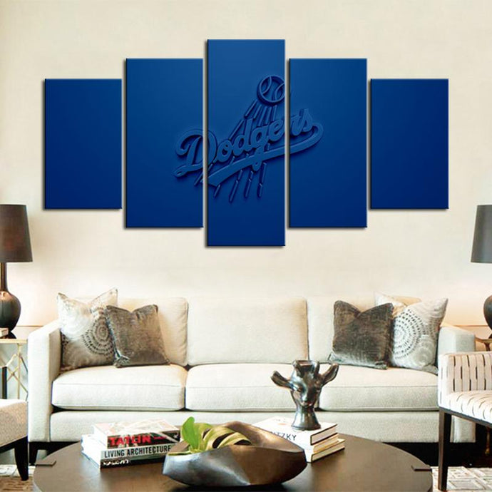 Los Angeles Dodgers Embossed Style Canvas