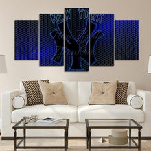 Load image into Gallery viewer, New York Yankees Metal Texture Canvas