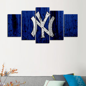 New York Yankees Rough Look Canvas