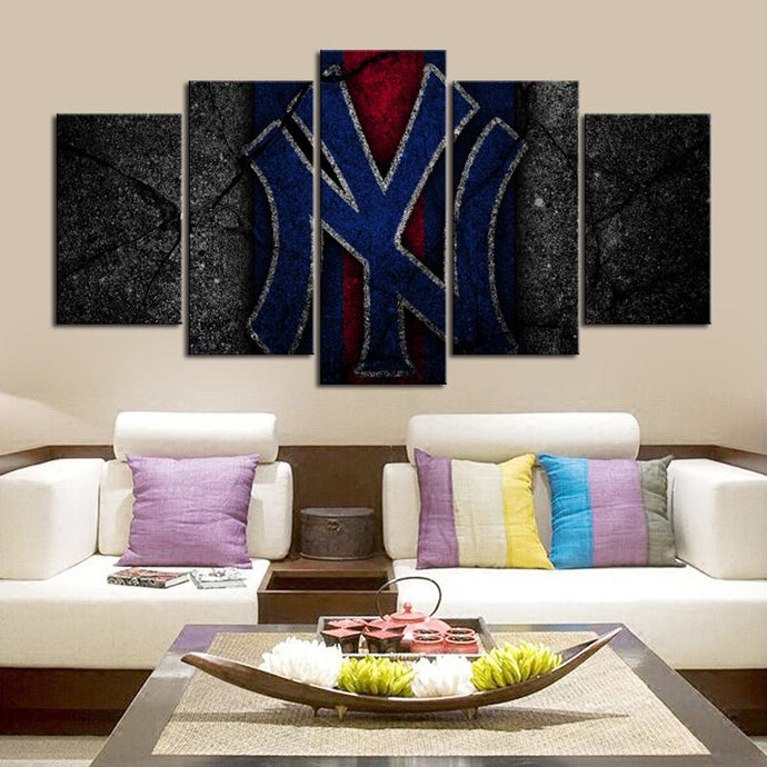 New York Yankees Rock Style Canvas