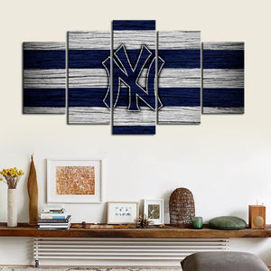 New York Yankees Wooden Look Canvas