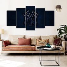 Load image into Gallery viewer, New York Yankees Metal Look Canvas