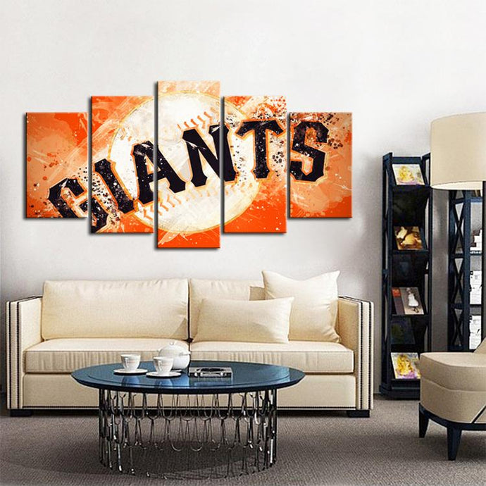 San Francisco Giants Paint Splash Canvas