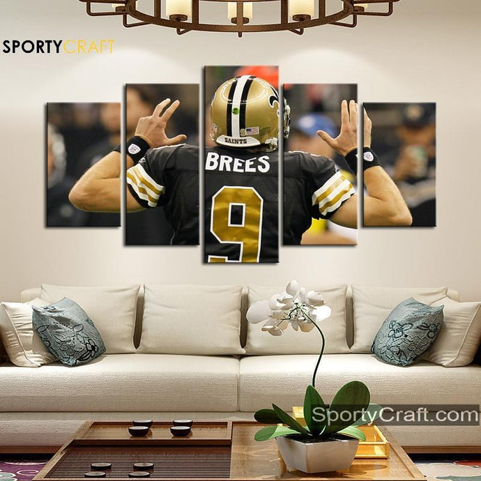 Drew Brees New Orleans Saints Wall Canvas