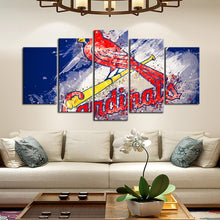 Load image into Gallery viewer, St. Louis Cardinals Paint Splash Canvas