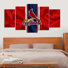Load image into Gallery viewer, St. Louis Cardinals Fabric Flag Canvas