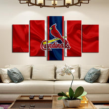 Load image into Gallery viewer, St. Louis Cardinals Fabric Flag Canvas