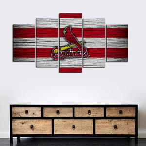 St. Louis Cardinals Wooden Style Canvas