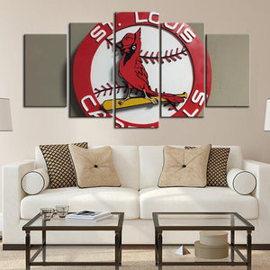 St. Louis Cardinals Circle Logo Canvas