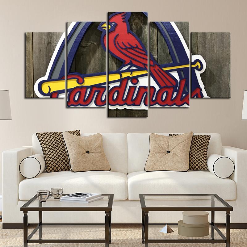 St. Louis Cardinals Wooden Look Canvas
