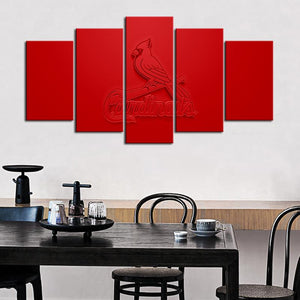 St. Louis Cardinals Embossed Style Canvas