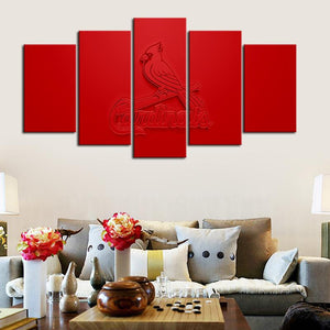 St. Louis Cardinals Embossed Style Canvas