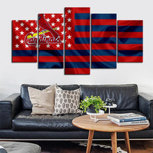 Load image into Gallery viewer, St. Louis Cardinals American Flag Canvas
