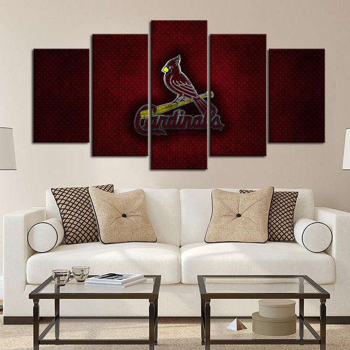 St. Louis Cardinals Metal Style Canvas