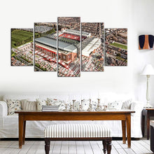 Load image into Gallery viewer, Liverpool F.C. Stadium Areal 5 Pieces Wall Painting Canvas