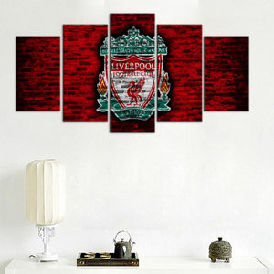 Liverpool F.C. Old Wall 5 Pieces Wall Painting Canvas