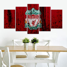 Load image into Gallery viewer, Liverpool F.C. Rough Look 5 Pieces Wall Painting Canvas