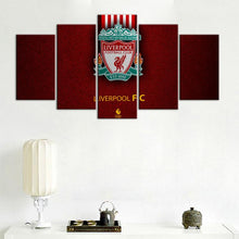 Load image into Gallery viewer, Liverpool F.C. Leather Look 5 Pieces Wall Painting Canvas