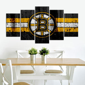 Boston Bruins Rough Look Canvas