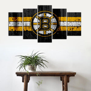 Boston Bruins Rough Look Canvas
