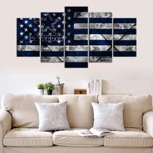 Load image into Gallery viewer, Dallas Cowboys Texture Wooden Look Wall Canvas