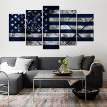 Load image into Gallery viewer, Dallas Cowboys Texture Wooden Look 5 Pieces Painting Canvas