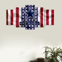 Load image into Gallery viewer, Dallas Cowboys American Flag Wall Canvas 1