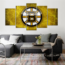 Load image into Gallery viewer, Boston Bruins Logo 5 Pieces Wall Painting Canvas